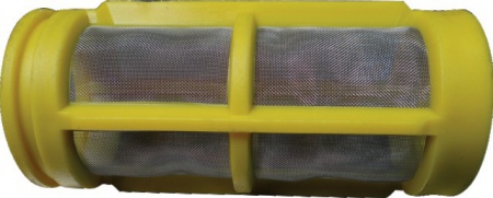 Filtre pulvérisateur jaune inox  88x38 mm 80 mesh