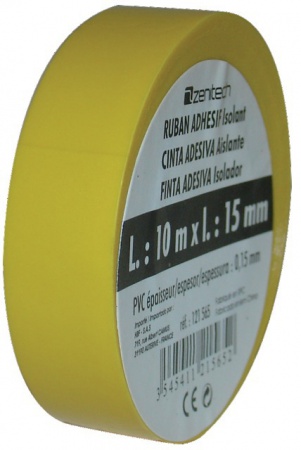 Rouleau adhésif 15 mm x 10 m jaune