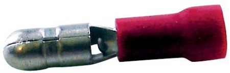 Cosse ronde mâle rouge 4mm boîte de 100