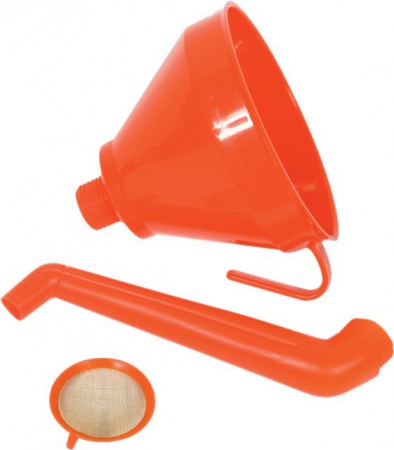 Entonnoir orange coudé diamètre 160 mm avec filtre