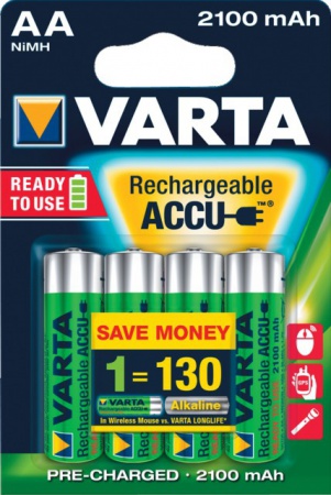 Pile rechargeable lr06 (2100mah) blister 4 Varta