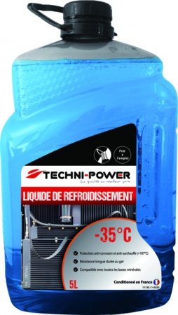 Liquide refroidissement mineral bleu -35° 5l techni power