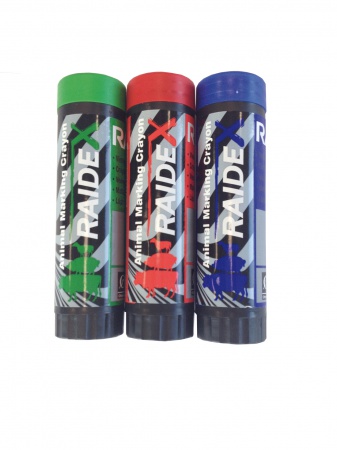Crayon à marquer RAIDEX étui plastique Rouge / Bleu / Vert   Boîte de 3