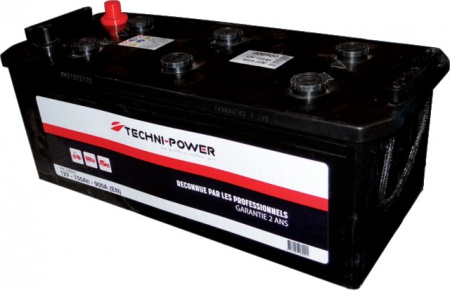 Batterie 12v 170ah 950a + a gauche sur la largeur techni-power