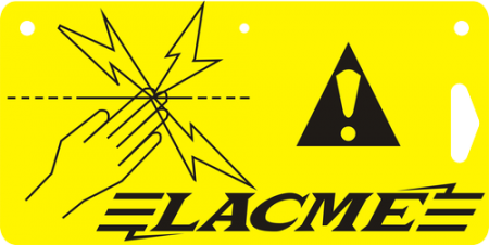 Plaque  cloture electrique  Lacmé (x10)