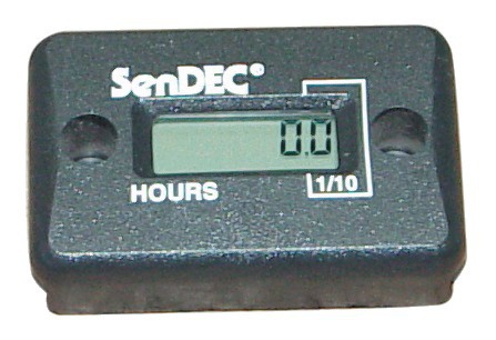 Compteur d'heures digital 12v sendec 25x36,5mm
