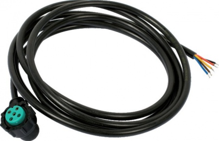 Cable 2,50 m connecteur 5 broches - vert