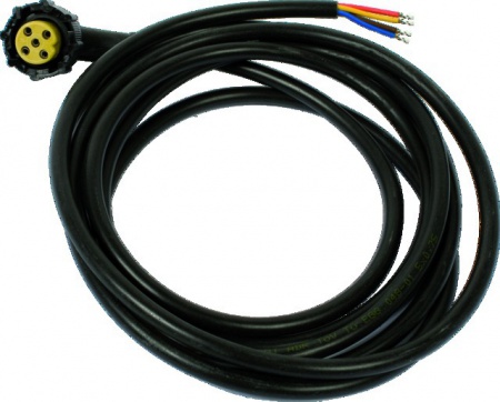 Cable 2,50 m connecteur 5 broches - jaunes