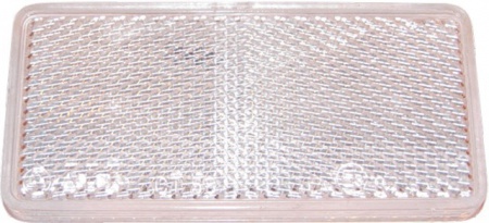 Catadioptre rectangulaire blanc 94x44 adhésif(box de 2)