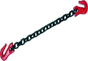 Élingue d'arrimage avec 2 crochets raccourcisseurs chaîne ø 8 mm lg 3,5m