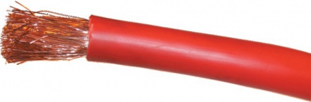 Cable de batterie soudure 25mm2 rouge rouleau de 5m