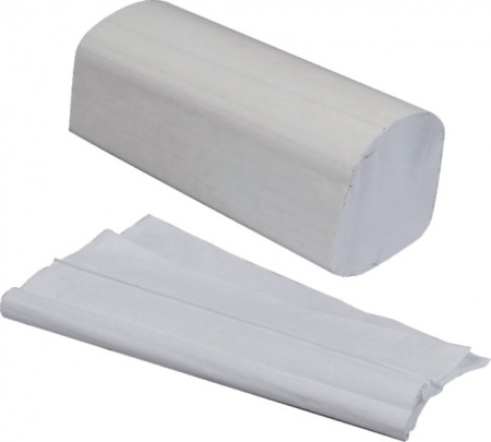 Paquet de 100 feuilles essuie-mains blanc eco 22,5 X 35 cm