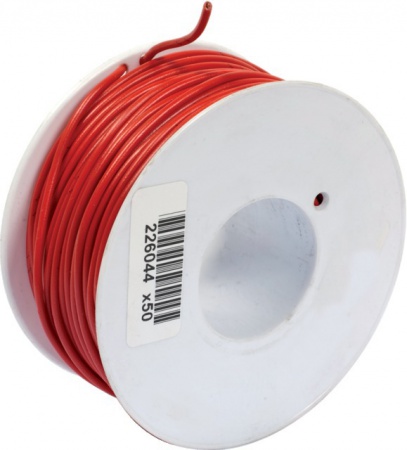 Fil monoconducteur rouge 2mm² rouleau de 50m