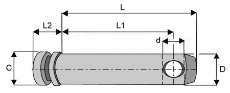 Axe 3eme point droit cat 1 longueur =145 mm