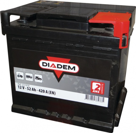 Batterie  Diadem 12v-52ah/450a + à droite
