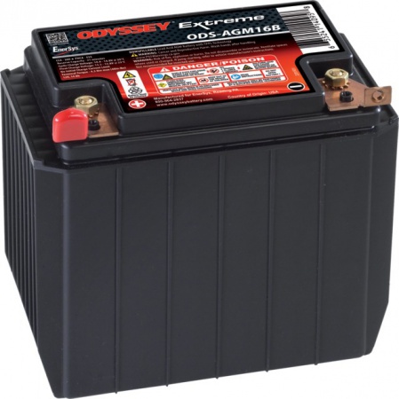 Batterie 12v 14ah 200a Odyssey + a gauche Odyssey ods-agm16b