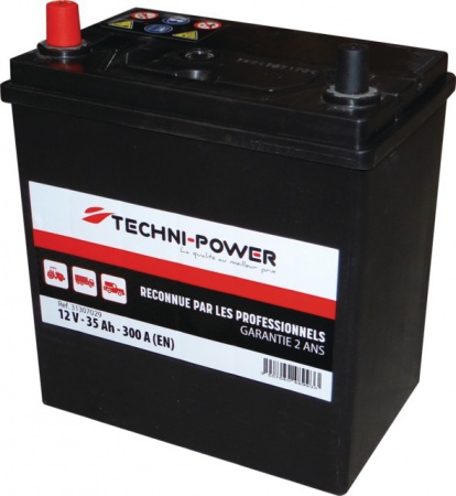 Batterie 12v-35ah/300a ns40 + a gauche Techni-Power