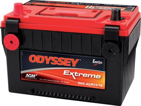 Batterie 12v 68ah 850a + a gauche Odyssey odx-agm34 78
