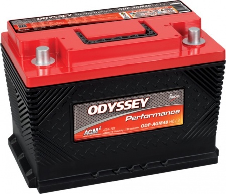 Batterie 12v 69ah 720a + a droite odyssey odp-agm48 h6 l3