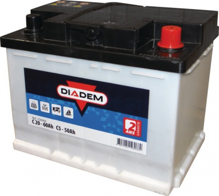 Batterie Diadem 12v-60ah decharge lente