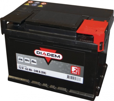 Batterie Diadem 12v-62ah/550a + à droite