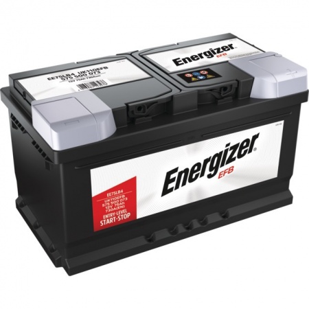 Batterie ee75lb4 12v 75ah 730a en + a droite efb Energizer