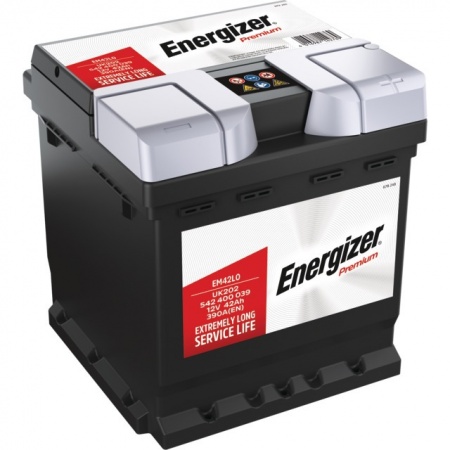 Batterie em42l0 12v 42ah 390a en + a droite Energizer premium