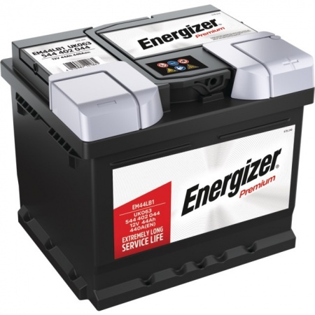 Batterie em44lb1 12v 44ah 440a en + a droite Energizer premium