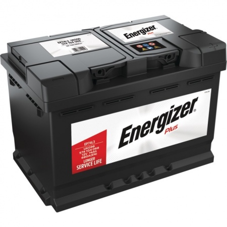 Batterie ep74l3 12v 74ah 680a en + a droite Energizer plus