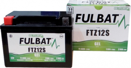 Batterie gel type ytz12s (+ à gauche)