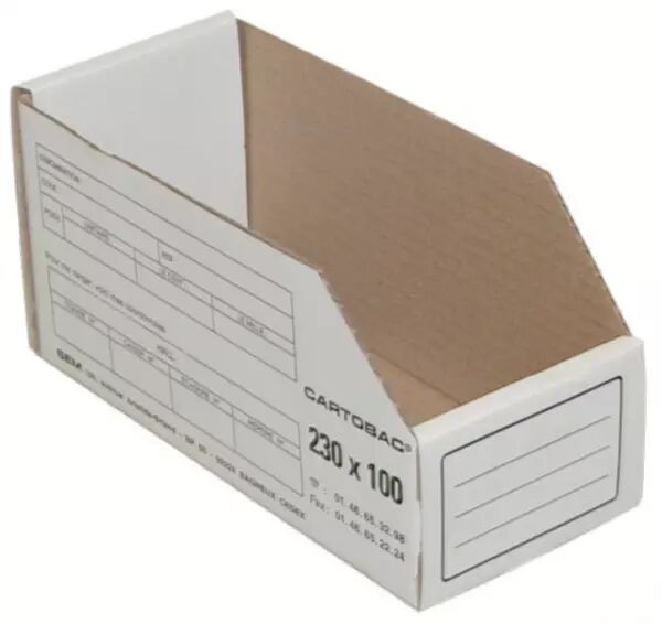 Boîte de rangement carton L30 x H17 x L40 cm