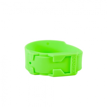 Bracelet plastique pour vache vert fluo par 10