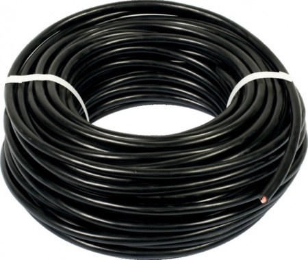 Câble noir cinq conducteurs de section 1,5 mm²