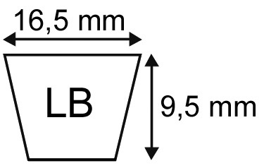 Courroie lb25 (5l26) origine mitsuboshi
