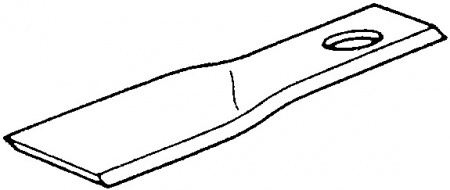 Couteau vrille gauche 123x45x4,3 mm origine Kuhn 56451200