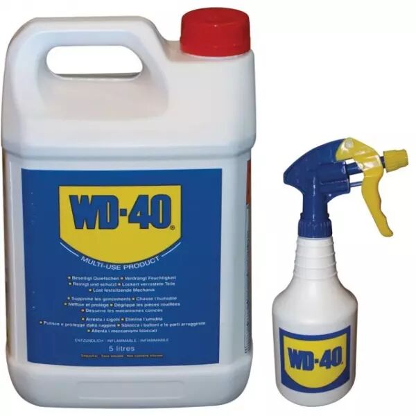 WD40 5L - Anti-humidité - Lubrifiant - Anti-corrosion - Degrippant -  Protection - Nettoyant - WD-40