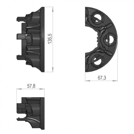 Demi support de bloc rotor n2 sip 30111205