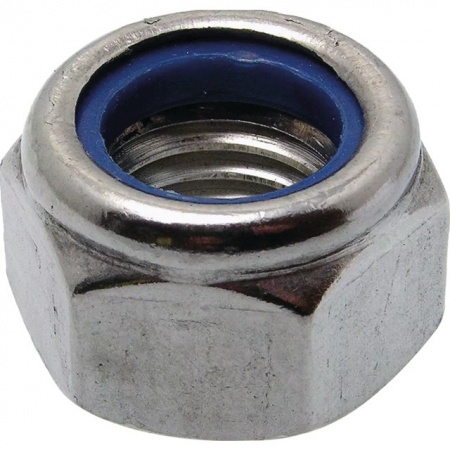 Ecrou hexagonal frein nylon d.10mm zingue 8.8 (blister de 10)