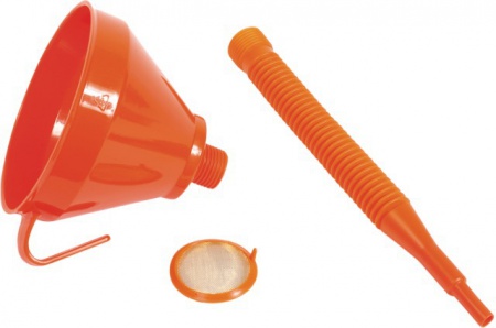 Entonnoir orange diamètre 160 mm avec flexible et filtre