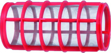 Filtre pulvérisateur rouge inox 150x50 mm 32 mesh