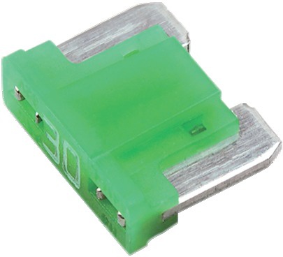 Fusible enfichable micro 30a low profile vert