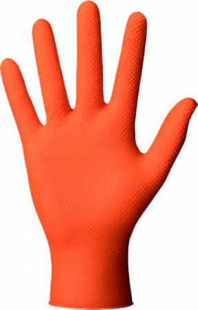 Gants nitrile orange Taille M (x50)