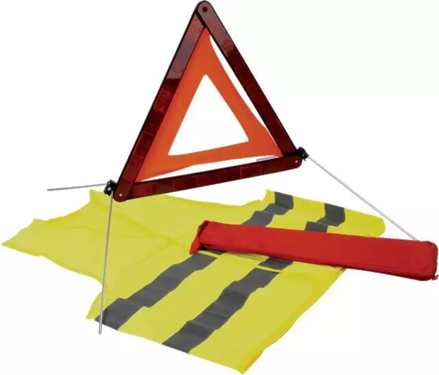  Kit gilet jaune et triangle de signalisation - Norme CE