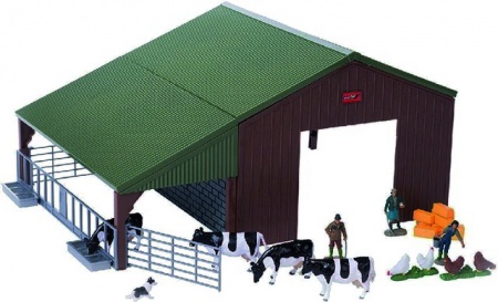 Hangar de ferme à construire + animaux et accessoires