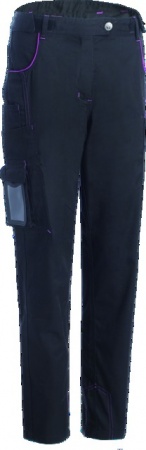 Pantalon minola noir/rose t48