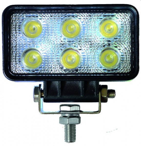 Feu LED moto - Phare LED - 18W - 95mm - Carré