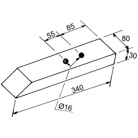Pointe de décompacteur 70x30 mm adaptable Askel