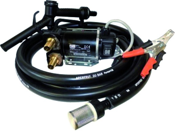 Pompe Fuel 12v 50l/m Seule Cable Avec Pince Batteries 2m