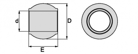 Rotule du crochet de troisième point catégorie 3 25,5x60