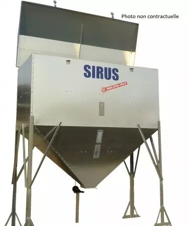 Silo Sirus cubique « Succes » 10,50 m³ - Monocône - Remplissage par GODET
